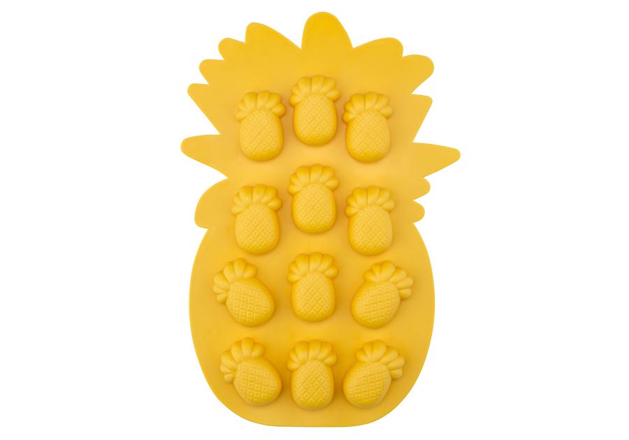 Zdjęcie: Forma silikonowa do lodu ananasy 17x25,5 cm żółta ALTOM DESIGN