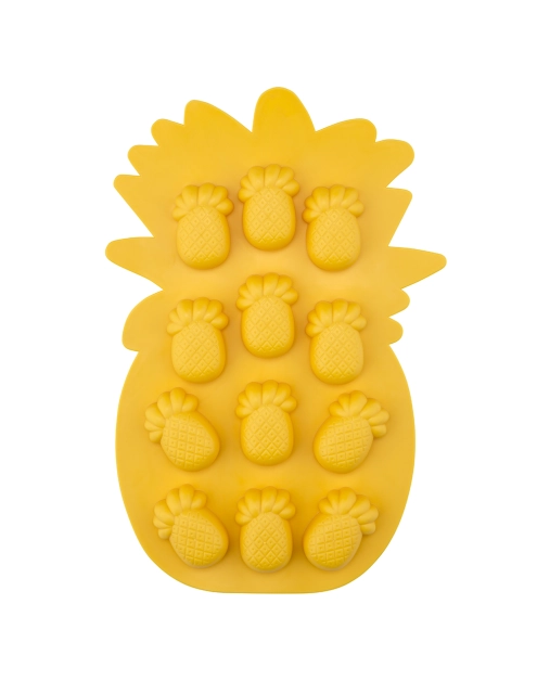 Zdjęcie: Forma silikonowa do lodu ananasy 17x25,5 cm żółta ALTOM DESIGN