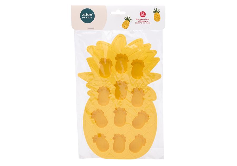 Zdjęcie: Forma silikonowa do lodu ananasy 17x25,5 cm żółta ALTOM DESIGN