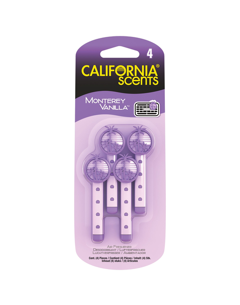 Zdjęcie: Vent Sticks do nawiewu w samochodzie Monterey Vanilla 4 szt. CALIFORNIA SCENTS