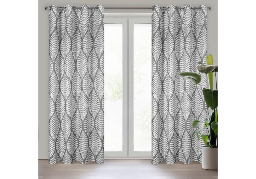 Zdjęcie: Zasłona gotowa Eloisa 140x250 cm stalowy EUROFIRANY