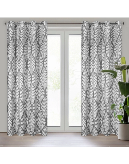 Zdjęcie: Zasłona gotowa Eloisa 140x250 cm stalowy EUROFIRANY