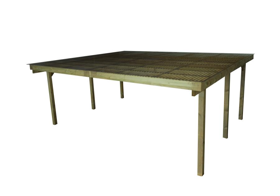 Zdjęcie: Wiata dwustanowiskowa 603x505 cm z pokryciem SOBEX