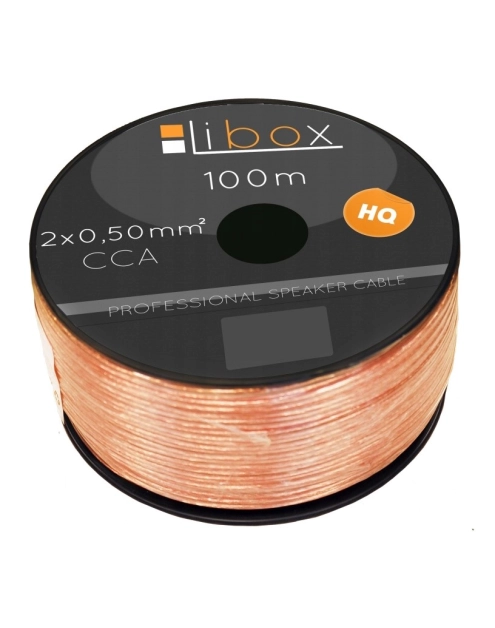 Zdjęcie: Kabel głośnikowy CCA 2x0,50 LB0005 LIBOX