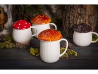 Zdjęcie: Kubek Pod kapeluszem 500 ml w kształcie grzybka z rudą pokrywką ALTOM DESIGN