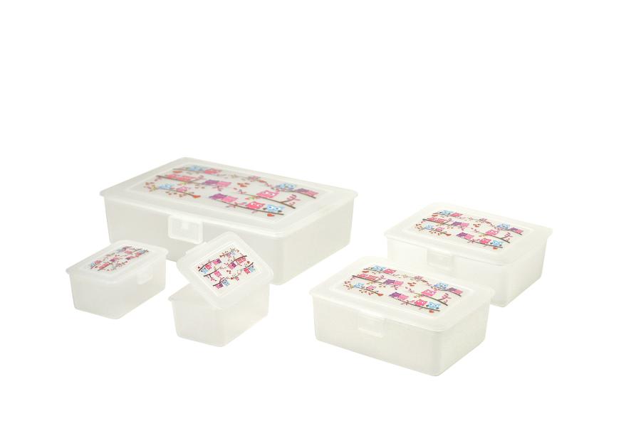 Zdjęcie: Lunch Box Sowy 2x1,5 L; 2x0,34 L DOMOTTI