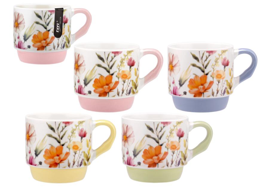 Zdjęcie: Kubek Pastel flower 300 ml z porcelany New Bone 81498 RAVI