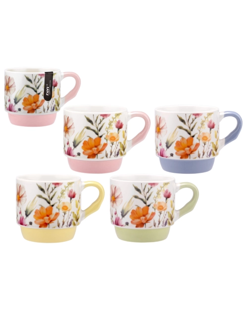 Zdjęcie: Kubek Pastel flower 300 ml z porcelany New Bone 81498 RAVI