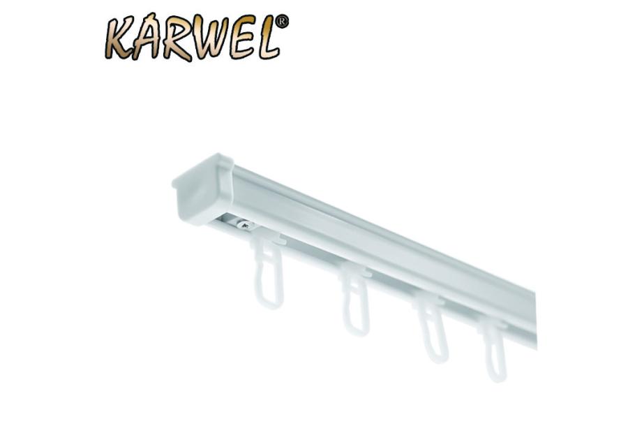 Zdjęcie: Szyna sufitowa aluminiowa 160 cm biała z agrafkami KARWEL