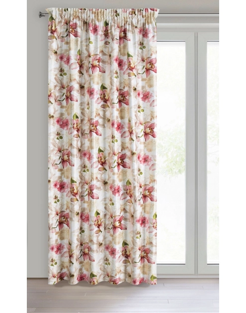 Zdjęcie: Zasłona gotowa Lillie na taśmie 140x270 cm kremowy EUROFIRANY