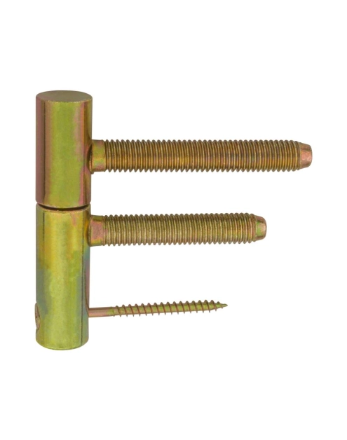 Zdjęcie: Zawias 13,5x60 mm ze stabilizacja ocynk żólty, 2 sztuki METRO