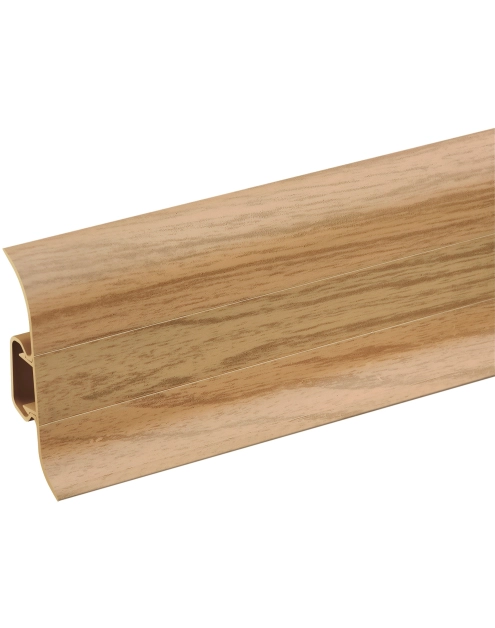 Zdjęcie: Listwa przypodłogowa PVC Premium Classic 22x59 mm; 2,20 m Teak Ciemny Mat CEZAR