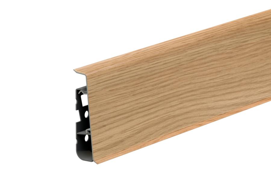 Zdjęcie: Listwa przypodłogowa PVC Hi Line Prestige 2,2x7,5 cm 2,50 m Dąb Klasyczny Mat CEZAR
