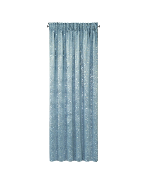 Zdjęcie: Zasłona gotowa D91 Lajla na taśmie 140x270 cm niebieski EUROFIRANY