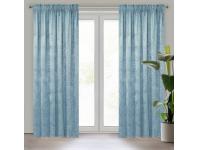 Zdjęcie: Zasłona gotowa D91 Lajla na taśmie 140x270 cm niebieski EUROFIRANY