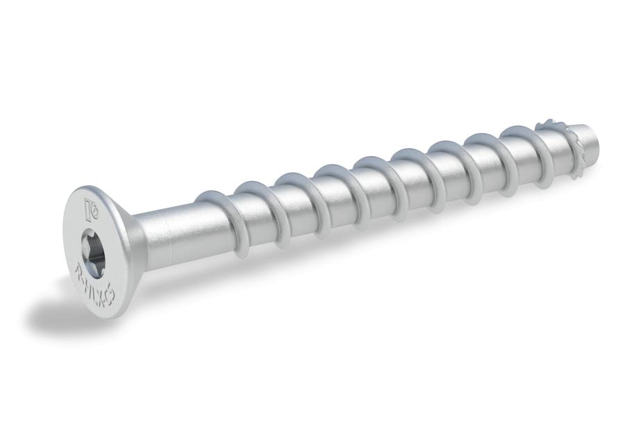 Zdjęcie: Wkręt do betonu w ocynku płatkowym z łbem stożkowym R-HLX-CS-ZF 6/7.9x100 mm RAWLPLUG