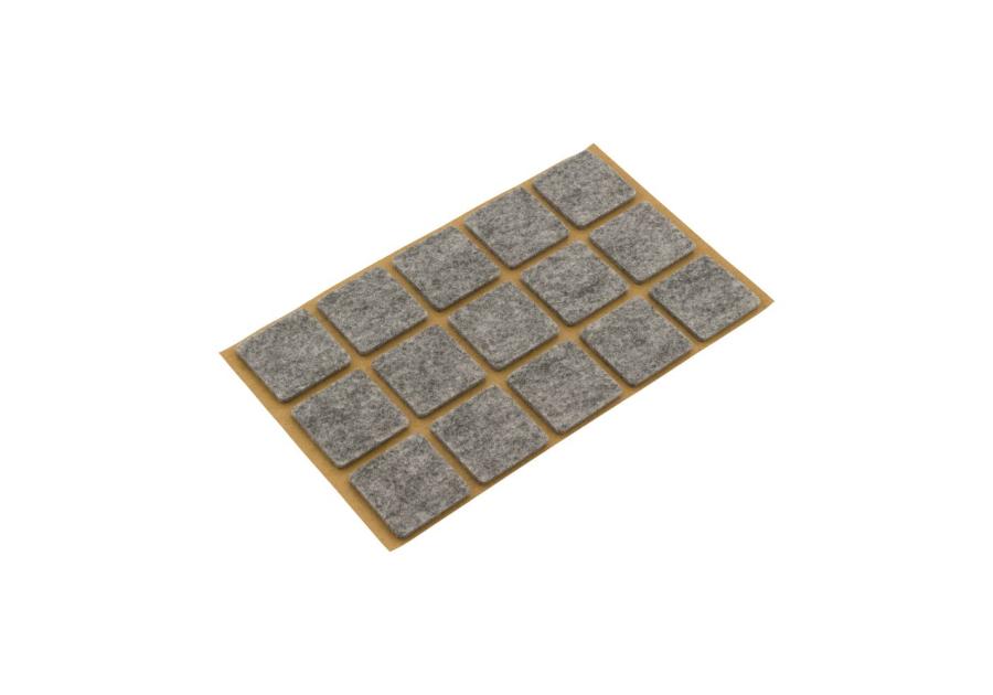 Zdjęcie: Podkładki filcowe samoprzylepne szare 28x28 mm METRO