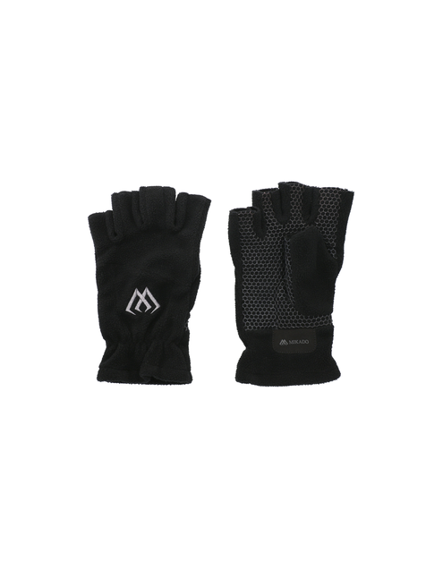 Zdjęcie: Rękawiczki polarowe bez palców rozmiar XL czarno-szare MIKADO