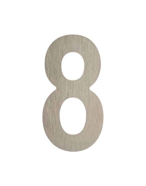 Zdjęcie: Cyfra 8 samoprzylepna 100 mm inox METRO