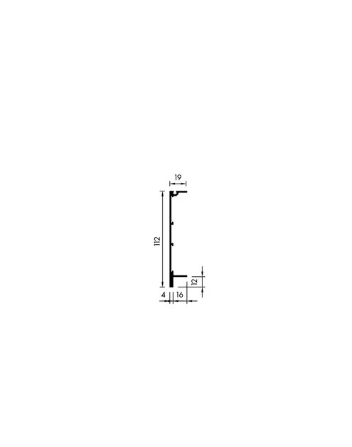 Zdjęcie: Profil aluminiowy Axonis do krawędzi Vector 112x3000 mm KNAUF CEILING SOLUTIONS