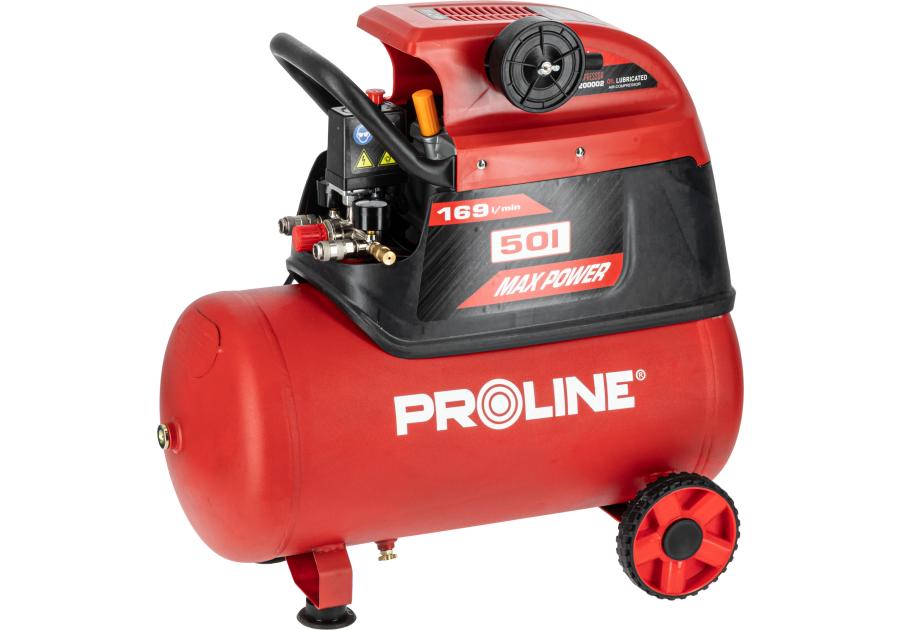 Zdjęcie: Kompresor olejowy 50 L, 1500W/2KM, 8bar, 169L/min PROLINE