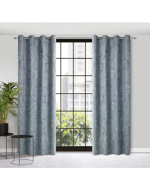 Zdjęcie: Zasłona gotowa Wera 140 x 250 cm ciemnoszary EUROFIRANY