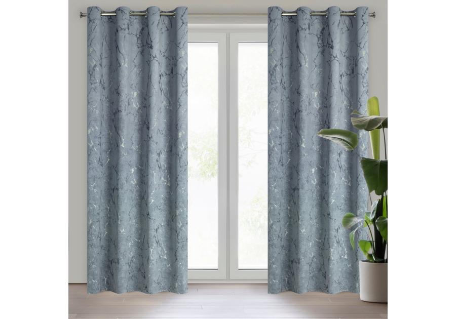 Zdjęcie: Zasłona gotowa Wera 140 x 250 cm ciemnoszary EUROFIRANY