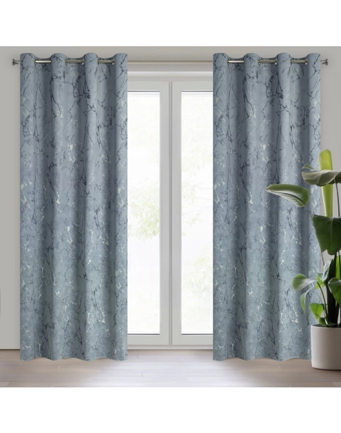 Zdjęcie: Zasłona gotowa Wera 140 x 250 cm ciemnoszary EUROFIRANY