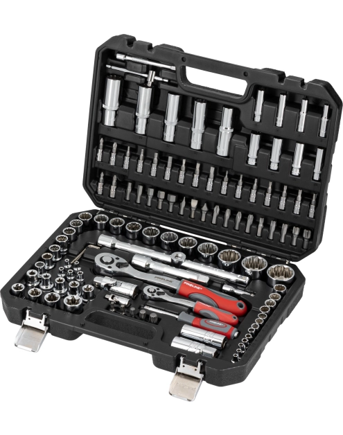 Zdjęcie: Zestaw 113 szt. nasadek, 12-kąt., CRV, S2, 1/2", 1/4", BMC, PROLINE