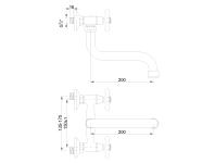 Zdjęcie: Bateria umywalkowo-zlewkozmywakowa Roma chrom, S 20 cm INVENA