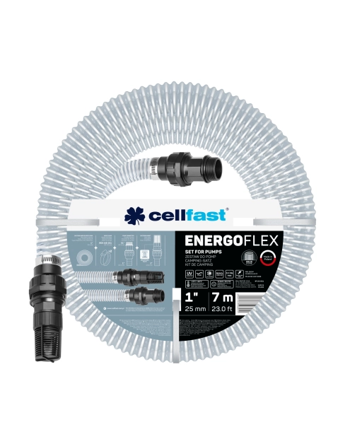 Zdjęcie: Zestaw do pomp z koszem i armaturą Energoflex 1" 7 mb CELLFAST