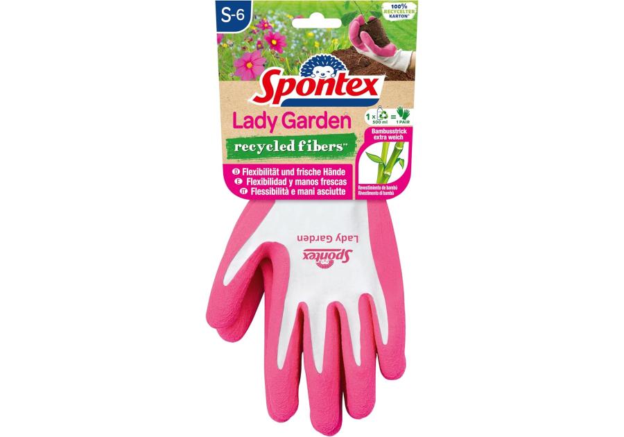 Zdjęcie: Rękawice ogrodowe Lady Garden recycled S SPONTEX