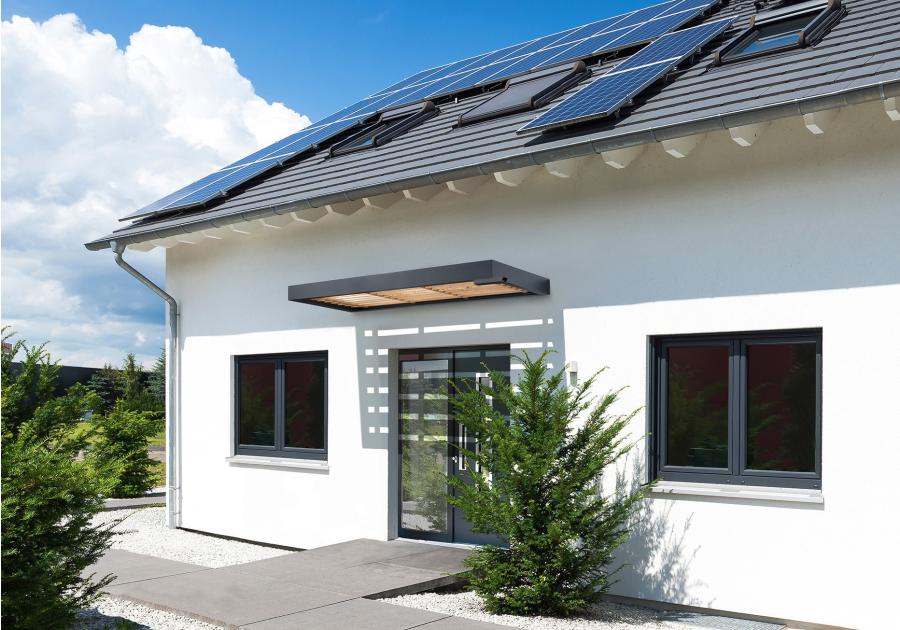 Zdjęcie: Zadaszenie BS Timber antracyt 2000x900x125 mm GUTTA