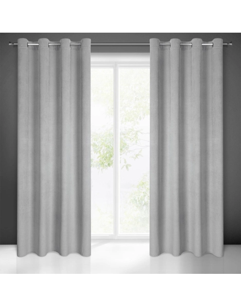 Zdjęcie: Zasłona gotowa Eliza 140x250 cm srebrny EUROFIRANY