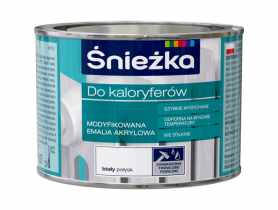 Emalia do kaloryferów biały 0,4L ŚNIEŻKA