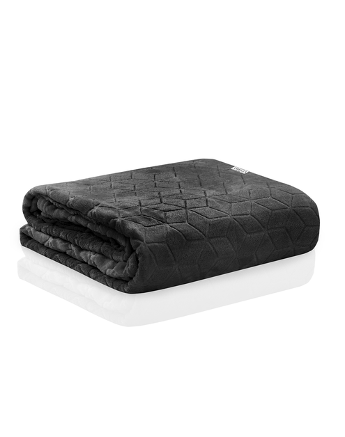 Zdjęcie: Koc Nessa black 70x150 cm AMELIA HOME