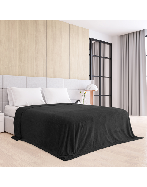 Zdjęcie: Koc Nessa black 70x150 cm AMELIA HOME