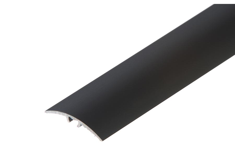 Zdjęcie: Listwa ochronna AL wcisk wąski 30 mm 5w1 klejona L= 2,79 m Czarny anoda mat CEZAR