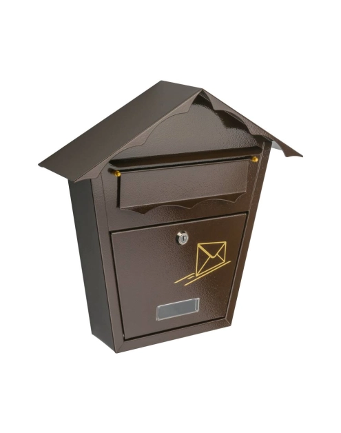 Zdjęcie: Skrzynka na listy SD2 domek złoty brąz METRO
