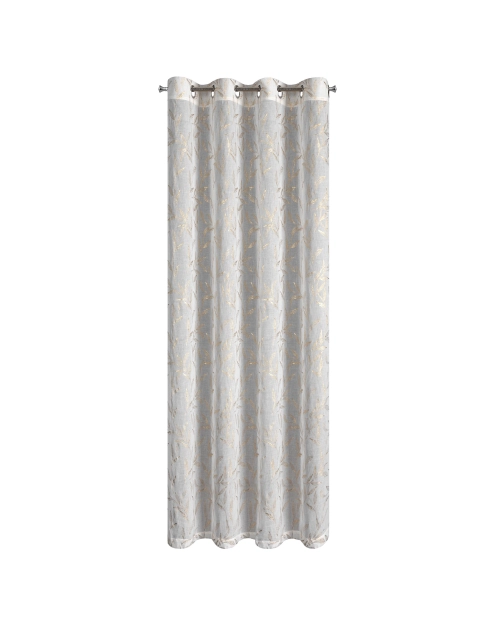 Zdjęcie: Zasłona Auri 140x250 cm naturalno-złota na przelotkach EUROFIRANY