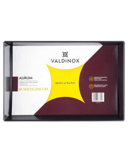 Zdjęcie: Forma blacha prostokątna Aurum 36x24,5x6 cm VALDINOX