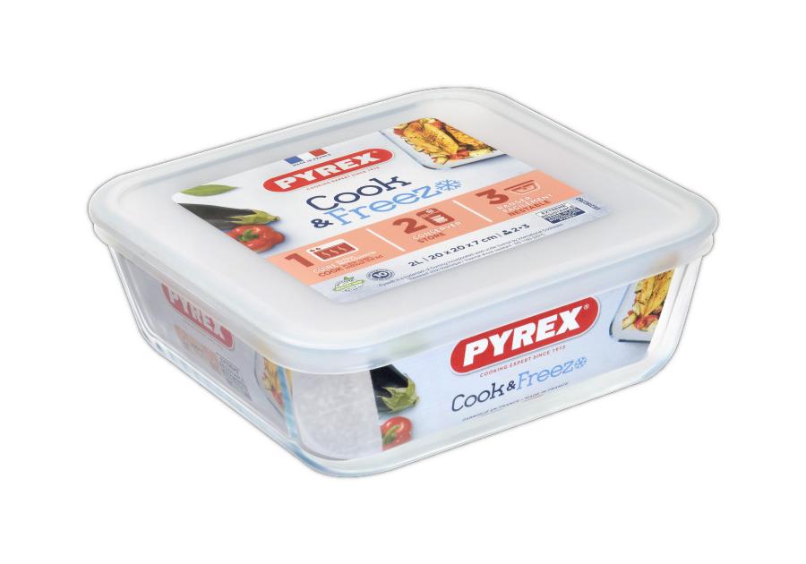 Zdjęcie: Pojemnik do żywności Cook&Freeze z plastikową pokrywką 2 L PYREX