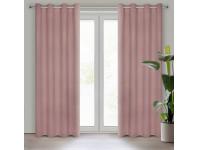 Zdjęcie: Zasłona gotowa Amaro 140 x 250 cm pudrowy róż EUROFIRANY