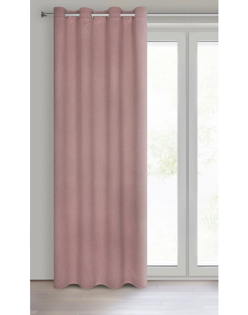Zdjęcie: Zasłona gotowa Amaro 140 x 250 cm pudrowy róż EUROFIRANY