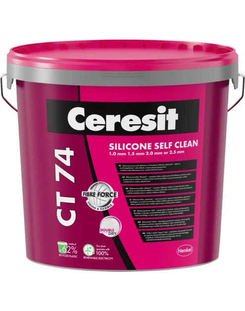 Zdjęcie: Tynk silikonowy Fibre Force CT 74 25 kg CERESIT