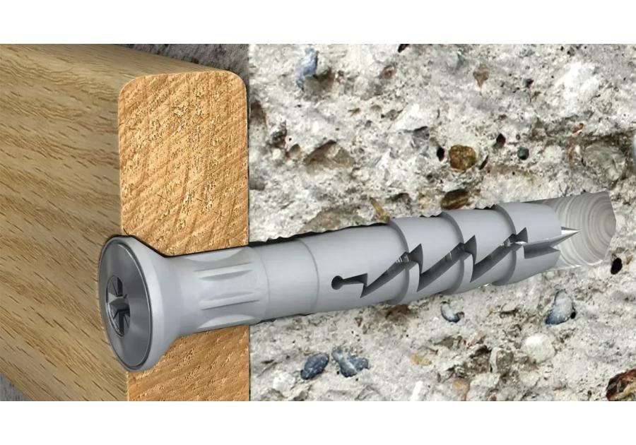 Zdjęcie: Kołek wbijany R-FX-N nylonowy szybkiego montażu z lejkiem 6x60 mm 100 szt. RAWLPLUG