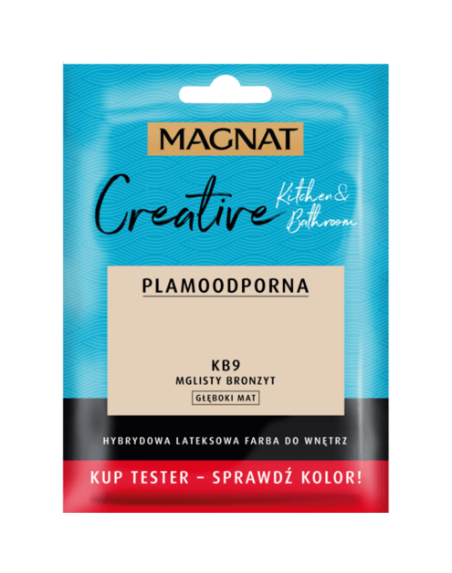 Zdjęcie: Tester farba lateksowa Creative Kitchem&Bathroom mglisty bronzyt 30 ml MAGNAT