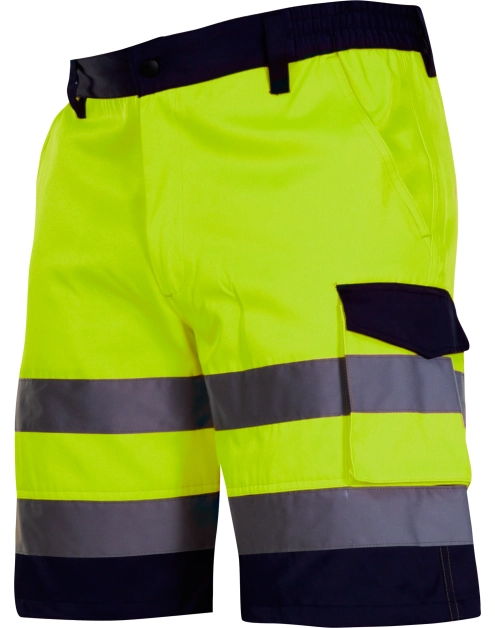 Zdjęcie: Spodenki krótkie ostrzegawcze żółte, 3XL, CE, LAHTI PRO