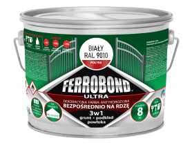 Farba antykorozyjna Ferrobond Ultra połysk biały 2,5 L JURGA
