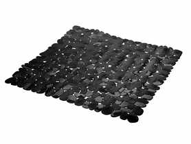 Mata łazienkowa Pebble 53x53 cm czarna ALSEA